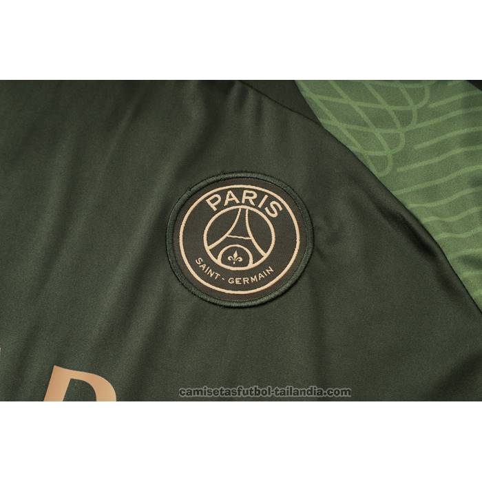 Chandal del Paris Saint-Germain Jordan Manga Corta 24/25 Verde - Pantalon Corto